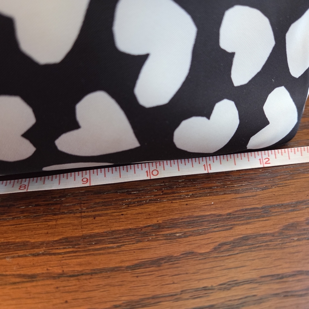 kate spade Black and White Heart-Print Tote - Picture 7 of 10